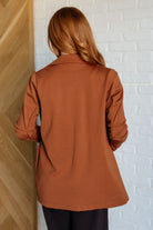 Dear Scarlett Magic 3/4 Blazer in Rust Coats & Jackets