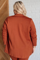 Dear Scarlett Magic 3/4 Blazer in Rust Coats & Jackets