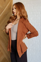 Dear Scarlett Magic 3/4 Blazer in Rust Coats & Jackets