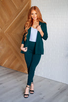 Dear Scarlett Magic Ankle Crop Skinny Pants in Hunter Green Pants