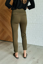 Dear Scarlett Magic Ankle Crop Skinny Pants in Olive Pants