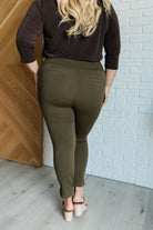 Dear Scarlett Magic Ankle Crop Skinny Pants in Olive Pants