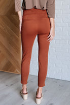 Dear Scarlett Magic Ankle Crop Skinny Pants in Rust Ave Shops