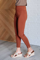 Dear Scarlett Magic Ankle Crop Skinny Pants in Rust Ave Shops