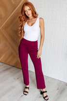 Dear Scarlett Magic Straight Pants in Wine Ave Shops