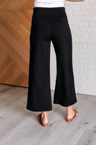 Dear Scarlett Magic Wide Leg Crop Pants in Black Ave Shops