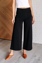 Dear Scarlett Magic Wide Leg Crop Pants in Black Ave Shops