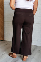 Dear Scarlett Magic Wide Leg Crop Pants in Chocolate Ave Shops