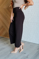 Dear Scarlett Magic Wide Leg Crop Pants in Chocolate Ave Shops