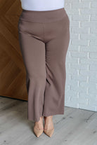 Dear Scarlett Magic Wide Leg Crop Pants in Dark Mocha Ave Shops