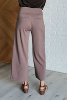 Dear Scarlett Magic Wide Leg Crop Pants in Dark Mocha Ave Shops