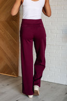 Dear Scarlett Magic Wide Leg Pants in Wine Pants