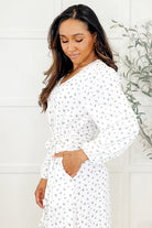 Honey Mark Maple Dress Floweret Womens