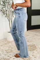 Judy Blue Marlena High Rise Shield Pocket Flare Jeans Womens