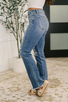 Judy Blue Maureen High Rise Distressed Bootcut Jeans Womens