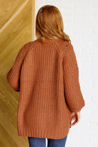 Very J Maybe Monday Cardigan in Chestnut Cardigan