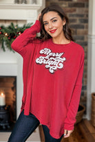 Heimish Red Merry & Bright Pullover BoutiqueSimplified