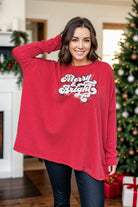 Heimish Red Merry & Bright Pullover BoutiqueSimplified