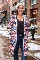 Heimish Midnight In Austin Hooded Duster Cardigan