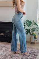 Judy Blue Mindy Mid Rise Wide Leg Jeans Ave Shops 11-28-23
