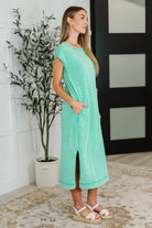 PREORDER: Mineral Wash Relaxed Maxi Tank Dress in Three Colors Womens