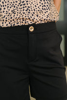 Dear Scarlett Monoca High Waisted Shorts in Black Womens