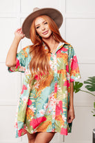 Fantastic Fawn Mother Nature's Recipes Collared Dress in Green Dresses