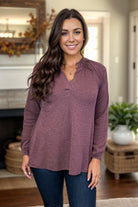 Heimish Mulberry Wine Thermal Gabby Top