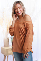 Sew In Love Mustard Pocket Top