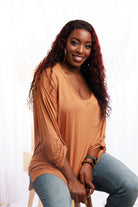 Sew In Love Mustard Pocket Top