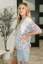 My Version Of Love Color Block Top Womens