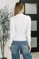 Necessary Closet Space Long Sleeve Top in White Womens