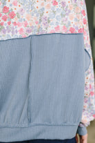 Haptics New Opportunities Drop Shoulder Floral Pullover Womens