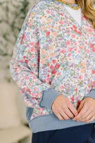 Haptics New Opportunities Drop Shoulder Floral Pullover Womens