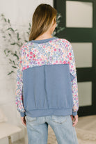 Haptics New Opportunities Drop Shoulder Floral Pullover Womens