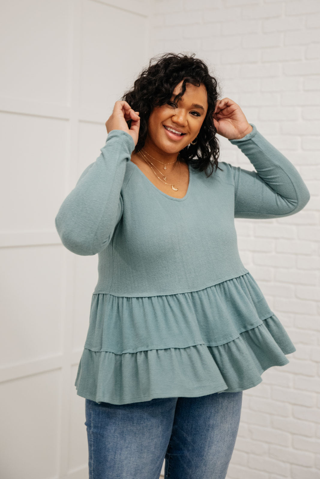 Nicely Done Tiered Top Womens