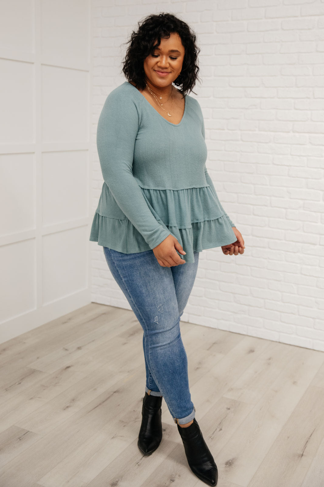 Nicely Done Tiered Top Womens
