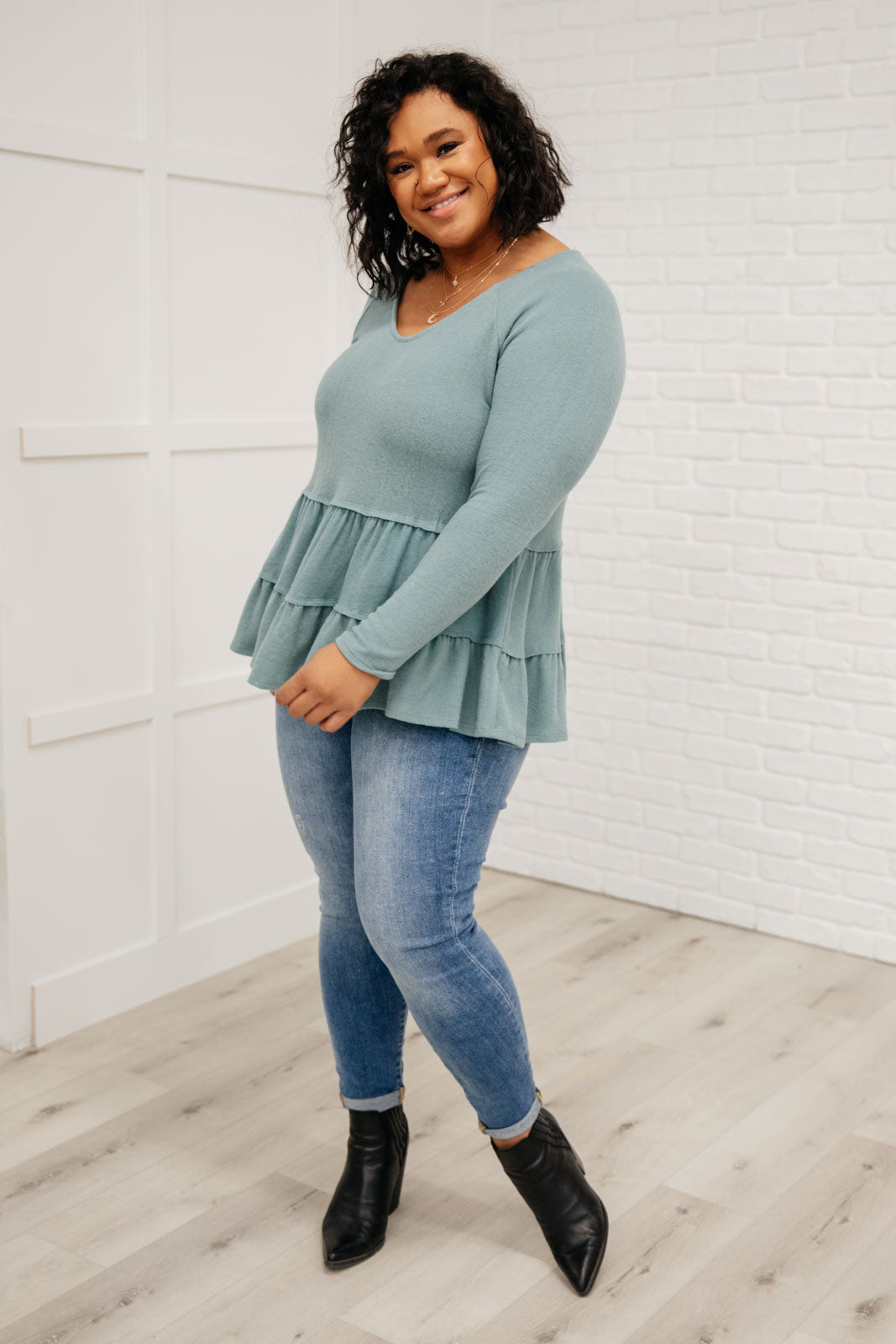 Nicely Done Tiered Top Womens