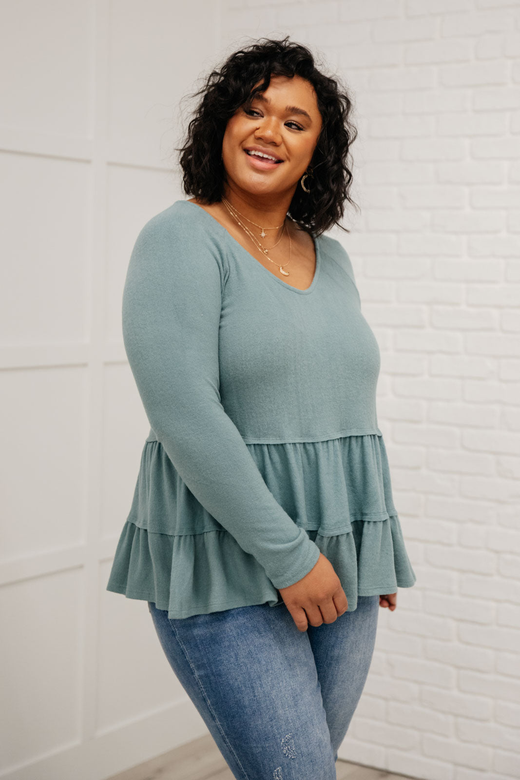 Nicely Done Tiered Top Womens