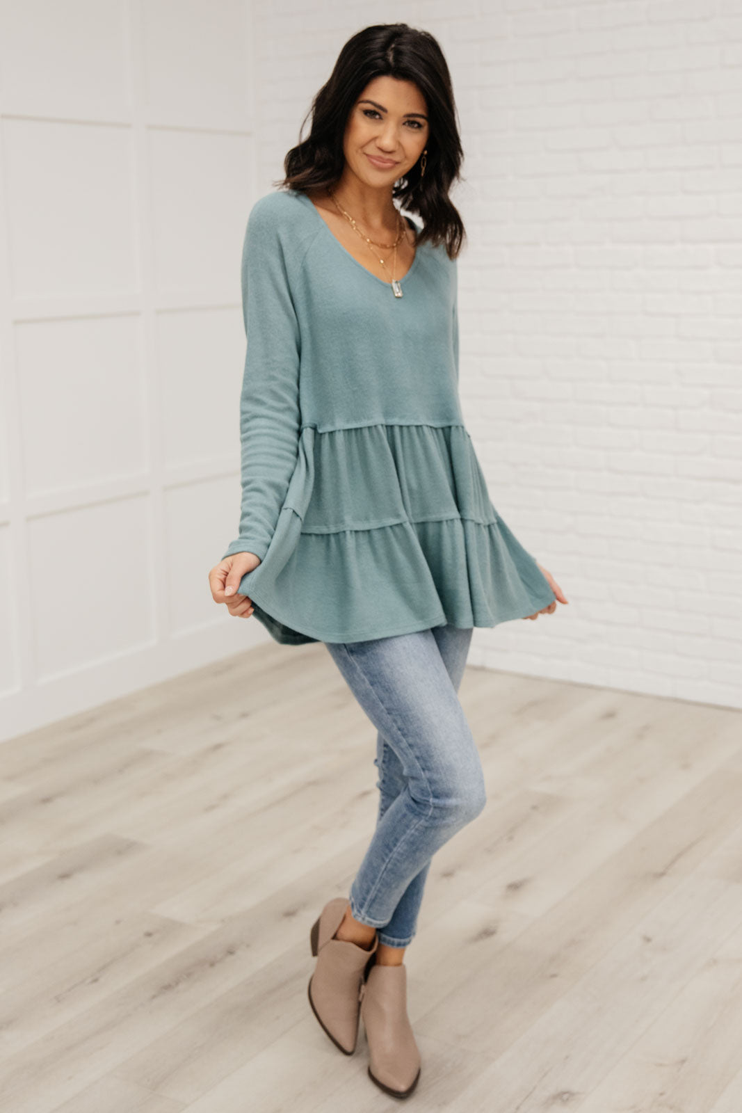 Nicely Done Tiered Top Womens