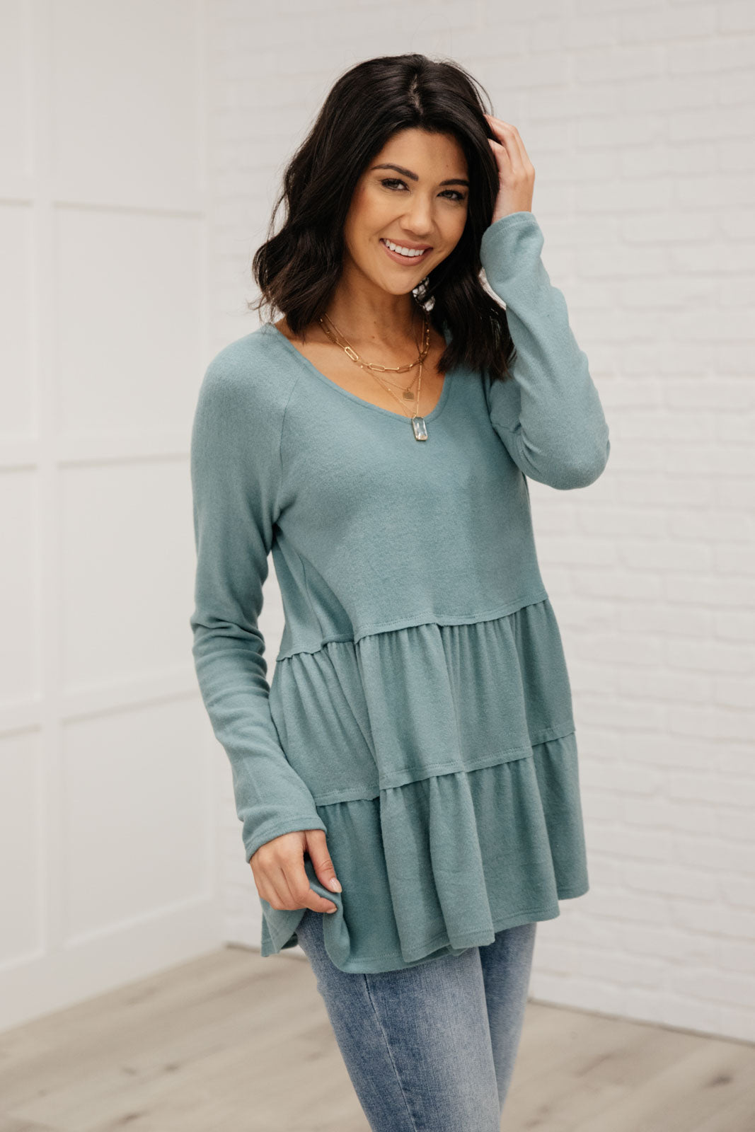 Nicely Done Tiered Top Womens