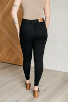 Judy Blue Nicole Tummy Control Skinny Jeans in Black Ave Shops