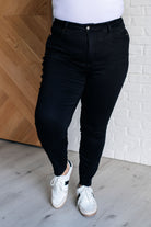 Judy Blue Nicole Tummy Control Skinny Jeans in Black Ave Shops