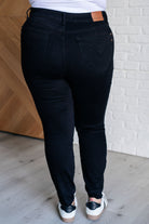 Judy Blue Nicole Tummy Control Skinny Jeans in Black Ave Shops