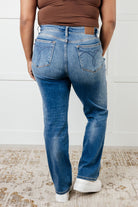 Judy Blue Nivea Vintage Wash Thermal Straight Jeans Jeans