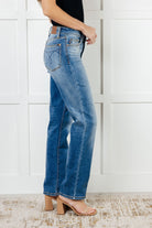 Judy Blue Nivea Vintage Wash Thermal Straight Jeans 24W Jeans