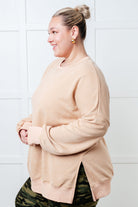 One Eleven North No Plain Jane Oversized Sweatshirt in Khaki Shirts & Tops