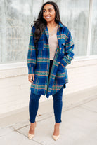 GeeGee No Tears Blue Plaid Coat Coats & Jackets