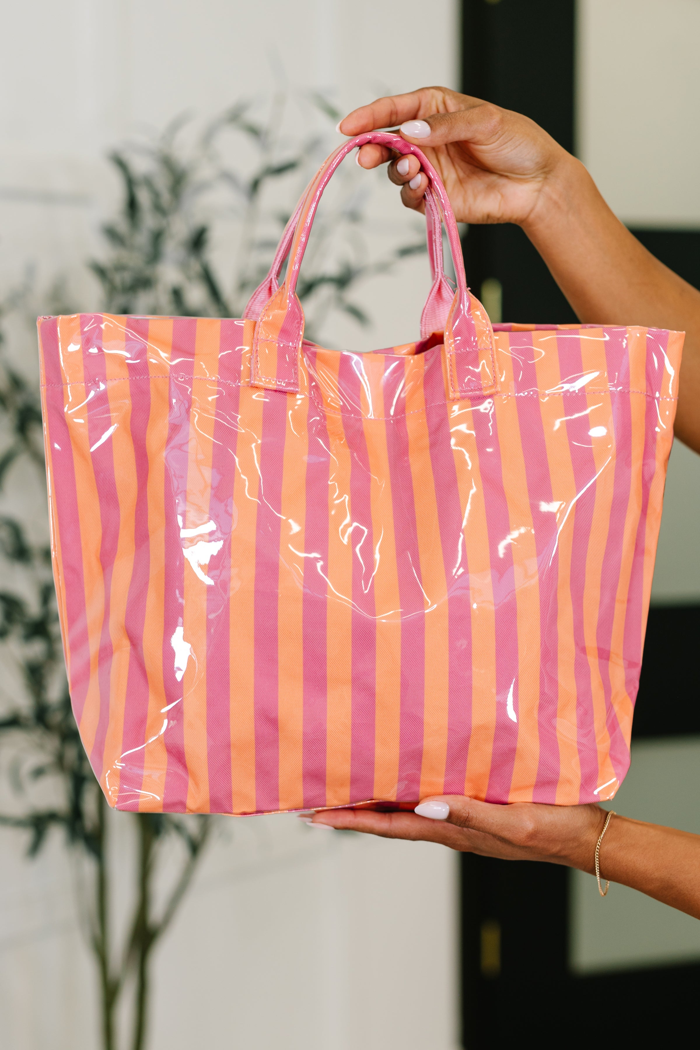 Not Your Typical Tote in Pink and Orange Womens