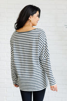 One Eleven North Obviously Mine Striped Oversized Top Shirts & Tops